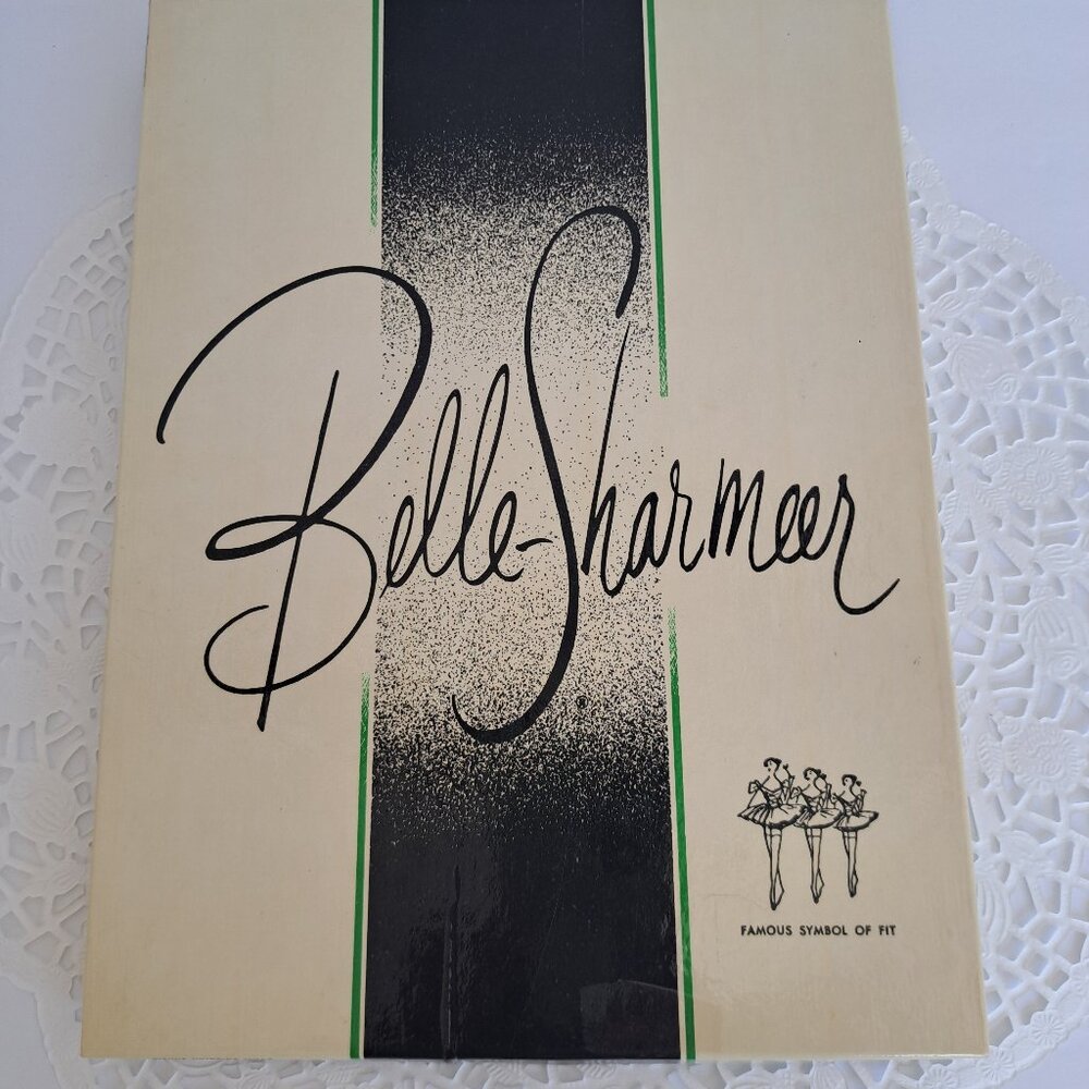 Vintage Belle Sharmeer Thigh High Sheer 2 Pair Stockings Dark Whisper Demi-toe